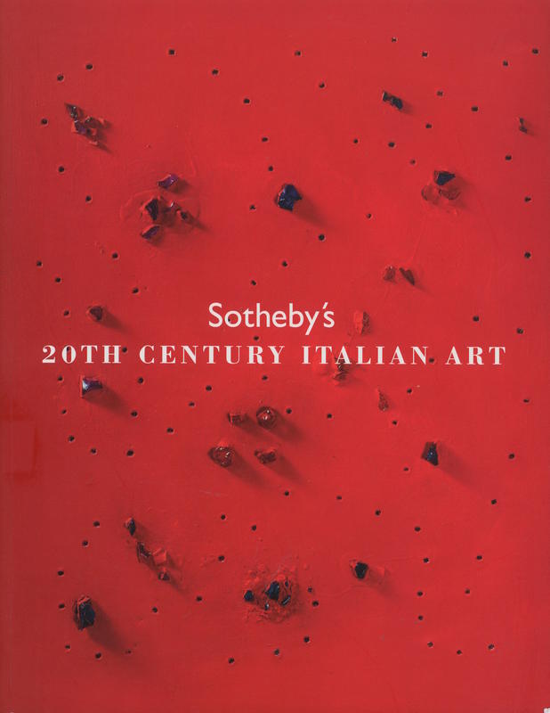 20th century Italian art : London, Monday 15 October 2007 at 7pm cover