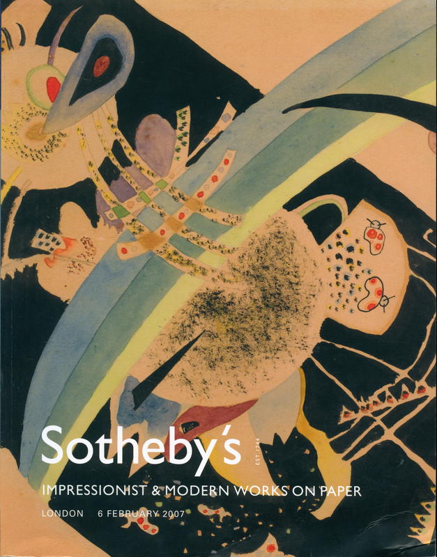 Impressionist and modern works on paper : London, 6 February 2007 cover