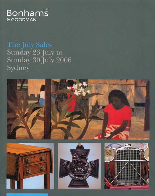 The July sales : Sunday 23 to Sunday 30 July 2006, Double Bay rooms and Bay East rooms, Waterloo cover