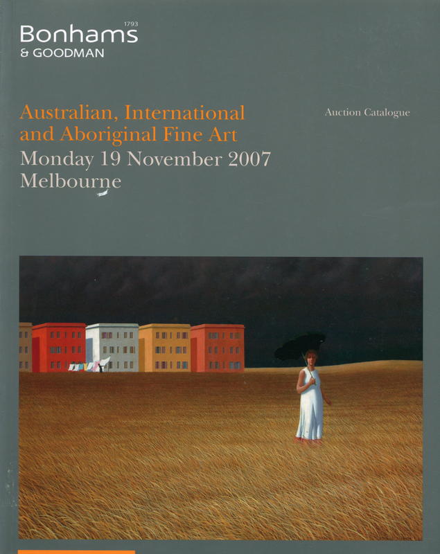 Australian, international and Aboriginal fine art : Monday 19 November 2007 at 6pm, Melbourne cover