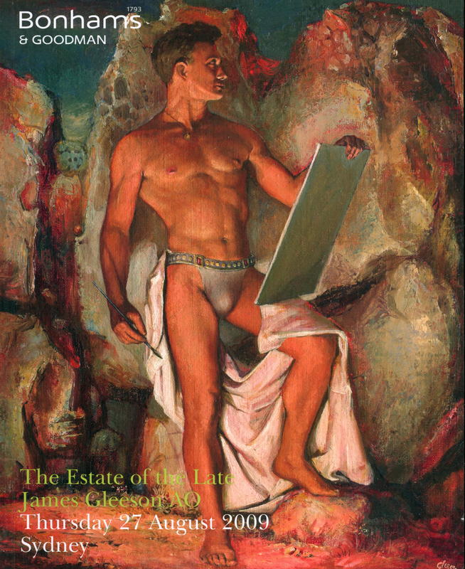The Estate of the late James Gleeson AO : Thursday 27 August 2009 at 7pm, Sydney cover