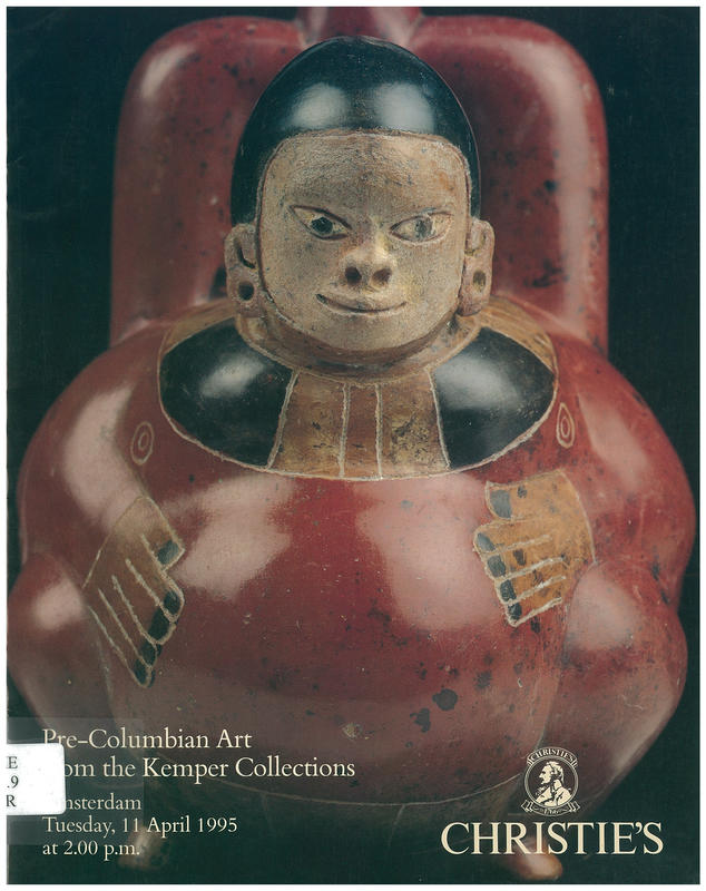 Pre-Columbian art from the Kemper Collections : Tuesday, 11 April 1995 at 2.00 pm / Christie's cover