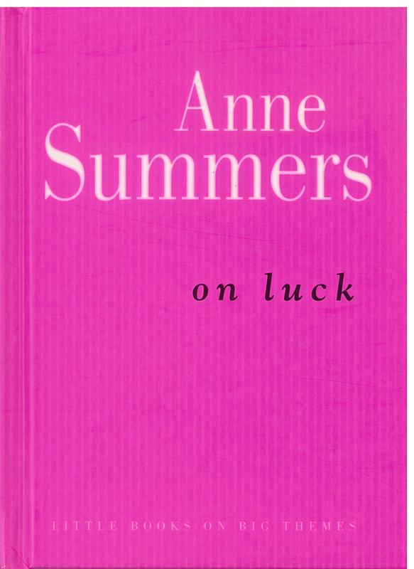 On luck / Anne Summers cover