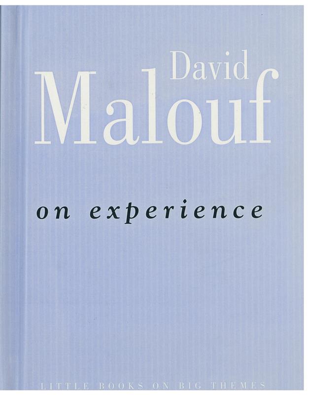 On experience / David Malouf cover
