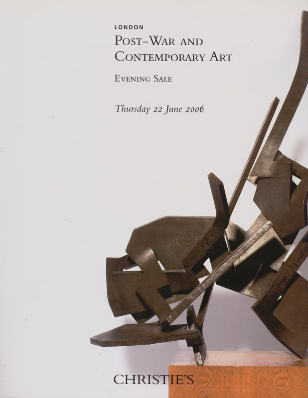 Post-war and contemporary art : evening sale, Thursday 22 June 2006 cover