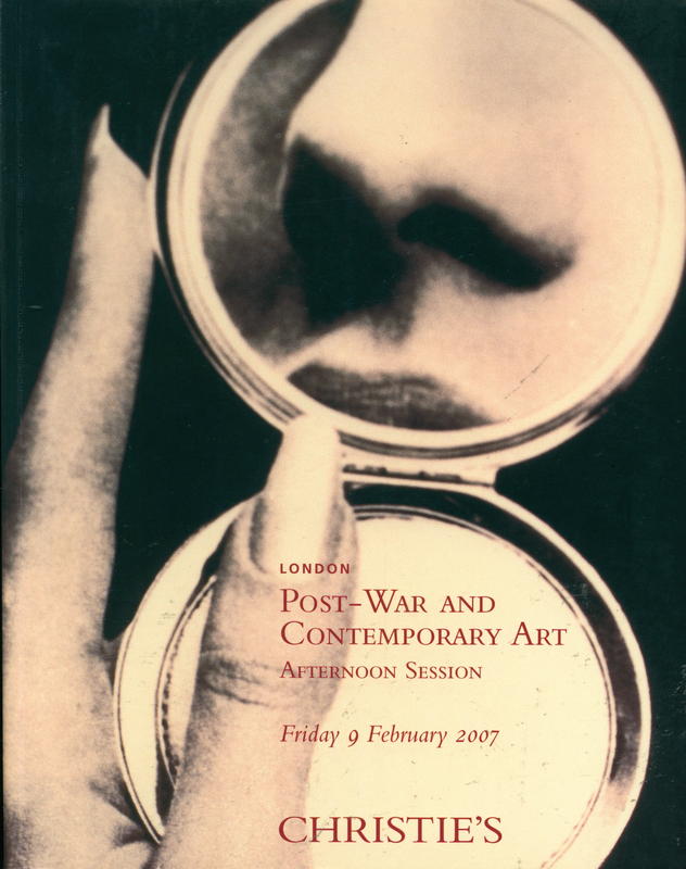 Post-war and contemporary art : afternoon session, Friday 9 February 2007 cover