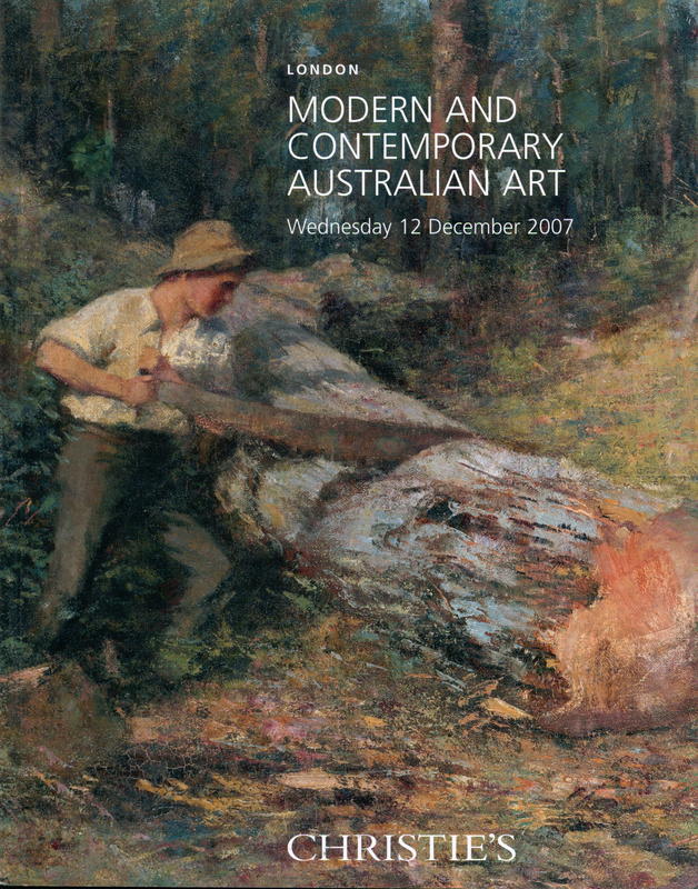 Modern and contemporary Australian art with works by New Zealand and South African artists : Wednesday 12 December 2007 cover