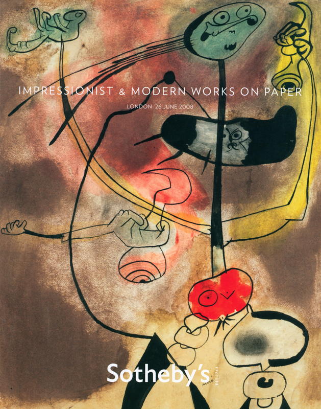 Impressionist and modern works on paper : auction in London, Thursday 26 June 2008, 10 am cover