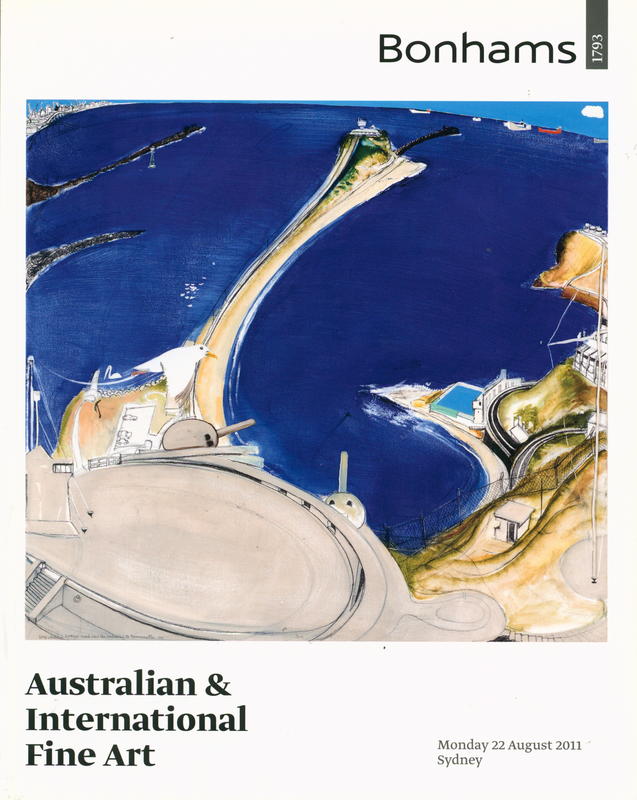 Australian and international fine art : Monday 22 August [2011] at 6.30pm, Byron Kennedy Hall, The Entertainment Quarter, Moore Park, Sydney cover
