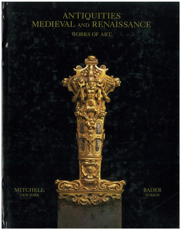 Antiquities medieval and Renaissance works of art cover