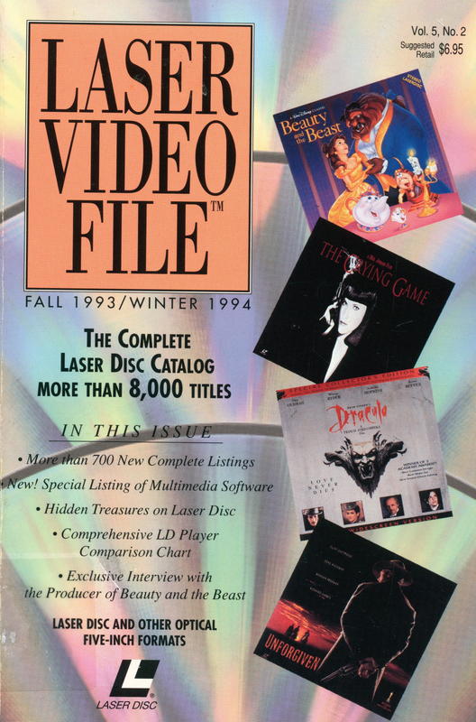 Laser video file : Fall 1993/Winter 1994 cover