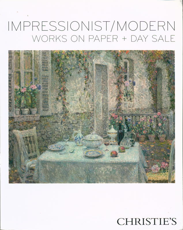 Impressionist/modern works on paper and day sale : Wednesday 24 June 2009 cover