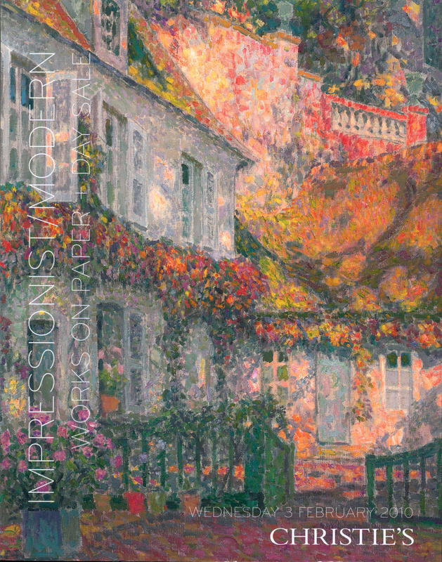 Impressionist/modern works on paper and day sale : Wednesday 3 February 2010 cover