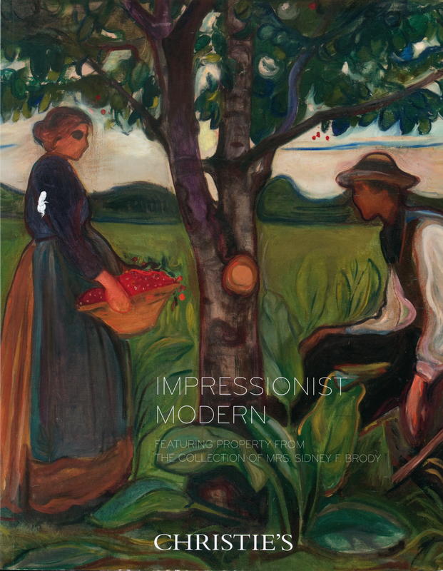 Impressionist/modern evening sale, featuring property from the collection of Mrs. Sidney F. Brody : Tuesday 4 May 2010 cover
