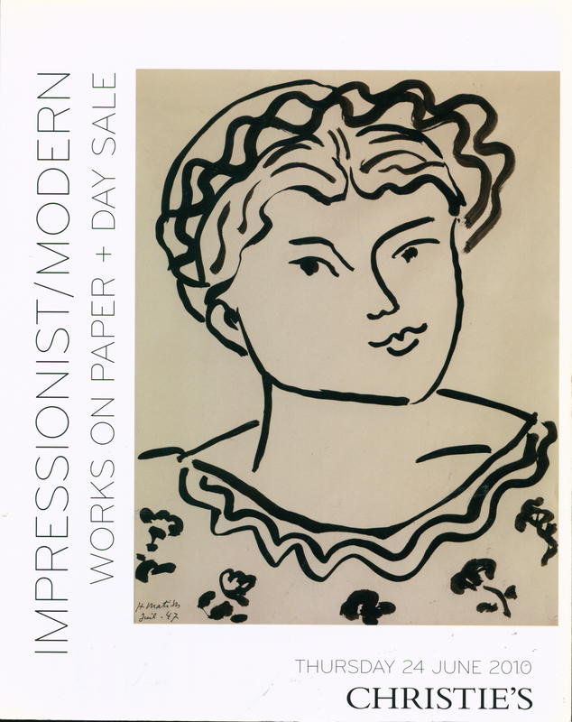 Impressionist/modern works on paper and day sale : Thursday 24 June 2010 cover