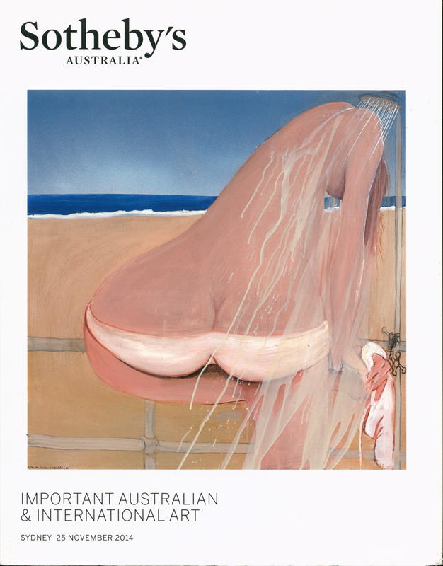 Important Australian and international art : auction in Sydney, 25 November 2014 cover