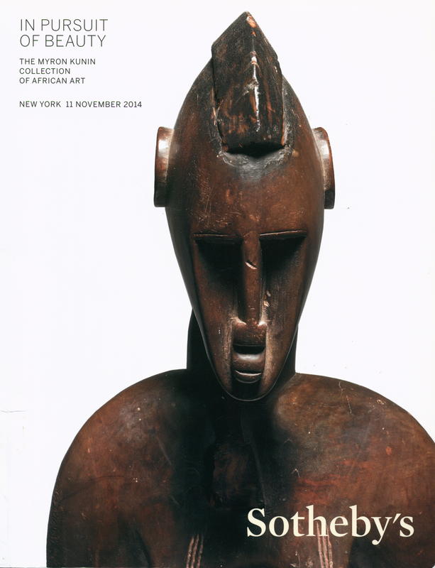 In pursuit of beauty : the Myron Kunin Collection of African art : auction in New York, 11 November 2014 cover