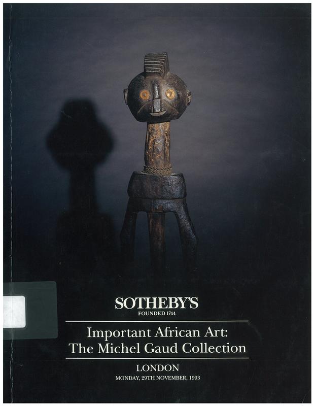 Important African art : the Michel Gaud collection cover