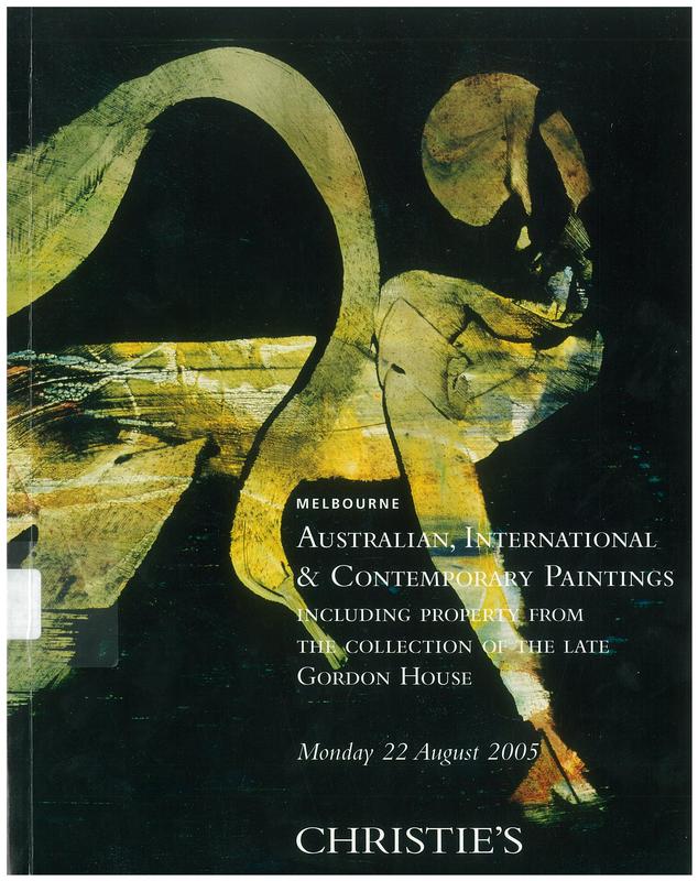 Australian, international and contemporary paintings : Melbourne, 22 August 2005 / Christie's cover