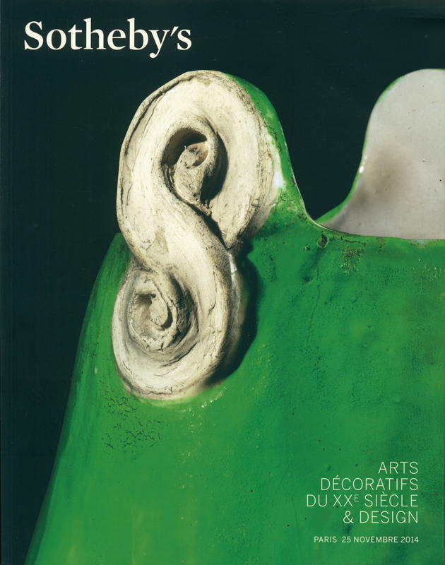 Arts decoratifs du XXe siecle and design : vente a Paris, 25 Novembre 2014 cover
