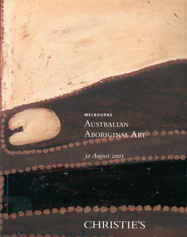 Australian Aboriginal art : Tuesday 30 August 2005 cover