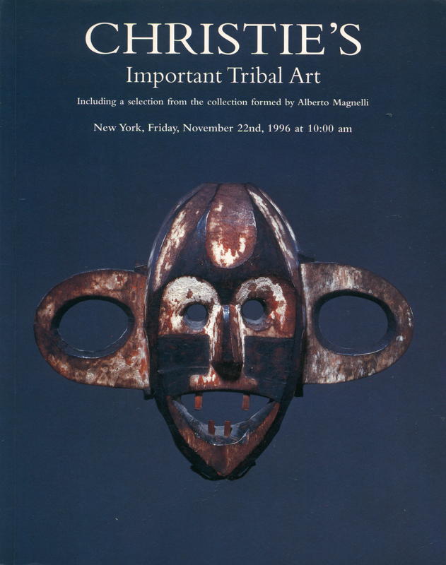 Important tribal art : including property from the collection formed by Alberto Magnelli, the Art Institute of Chicago and from various sources cover