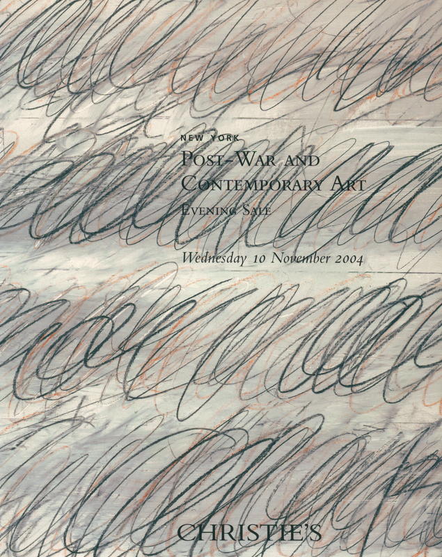 Post-war and contemporary art (evening sale) : Wednesday 10 November 2004 cover