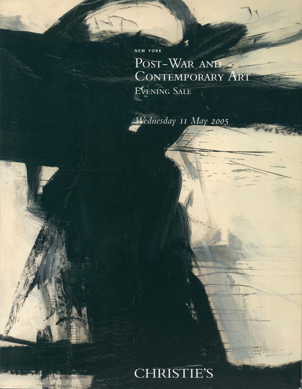 Post-war and contemporary art : evening sale, Wednesday 11 May 2005 cover