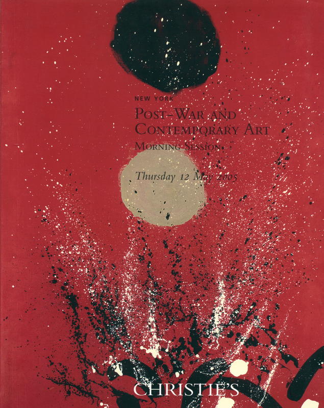 Post-war and contemporary art (morning session) : Thursday 12 May 2005 cover