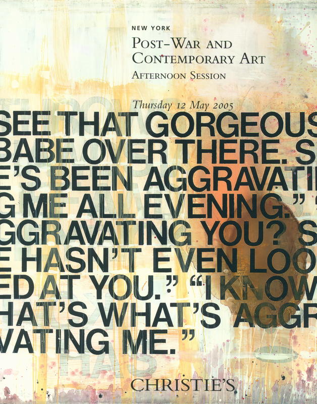 Post-war and contemporary art (afternoon session) : Thursday 12 May 2005 cover