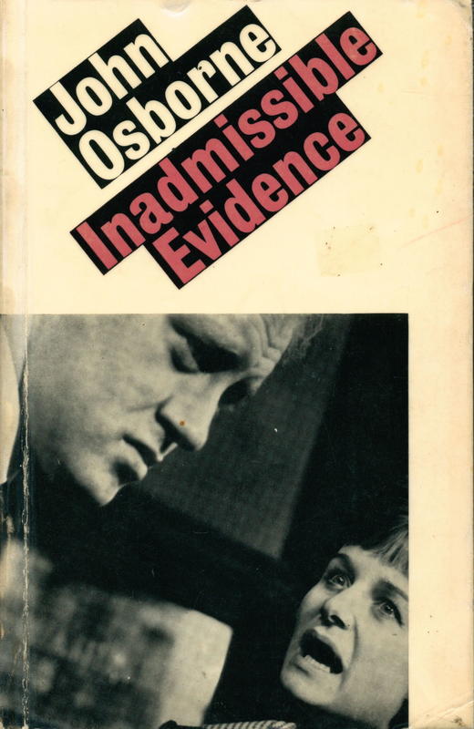 Inadmissable evidence / John Osborne cover