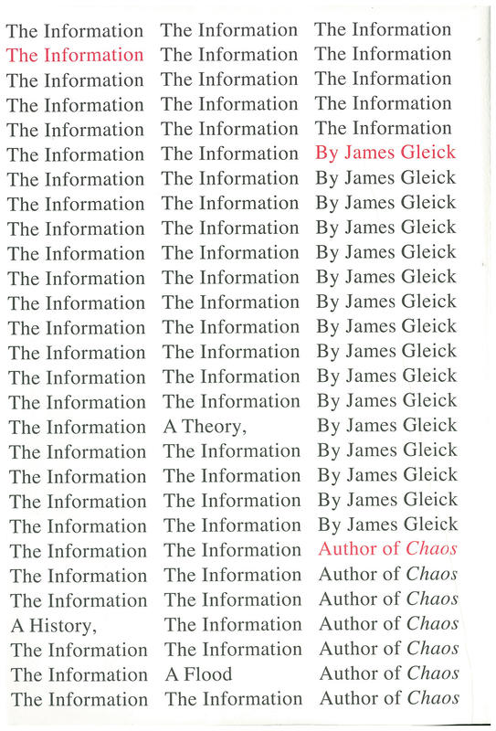 The information : a history, a theory, a flood / James Gleick cover