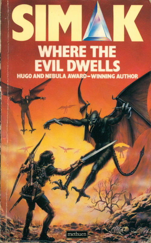 Where the evil dwells / Clifford D Simak cover