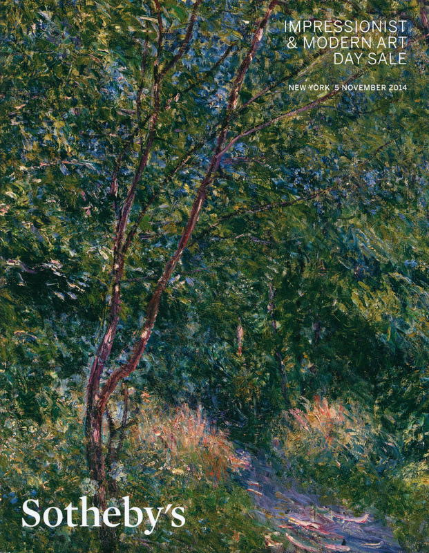 Impressionist and modern art day sale : auction in New York, 5 November 2014 cover