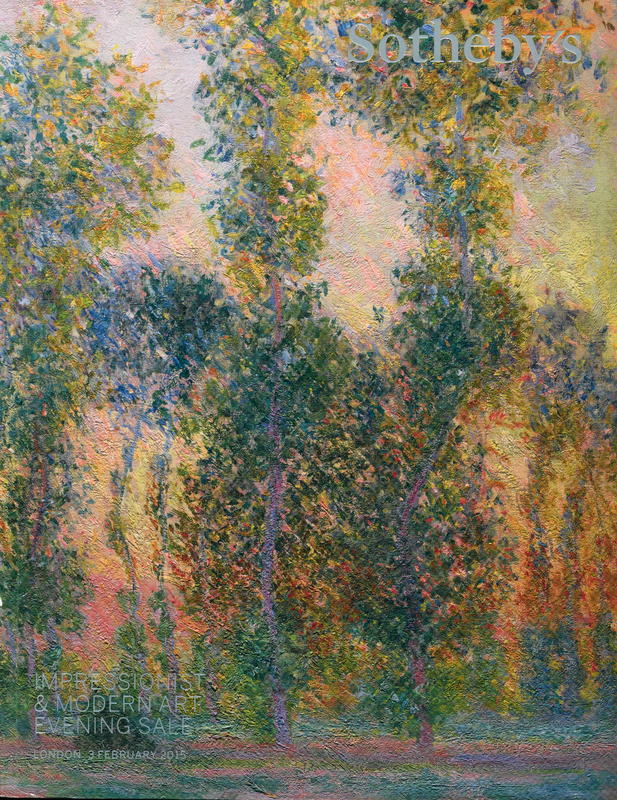 Impressionist and modern art evening sale : auction in London, 3 February 2015, 6.30 pm / Sotheby's cover