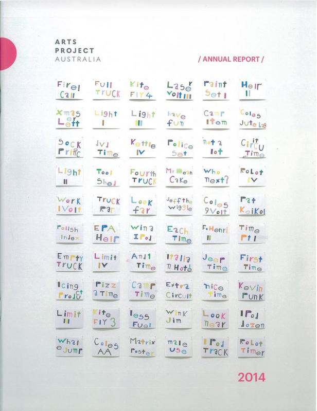 Arts Project Australia : annual report, 2014 cover