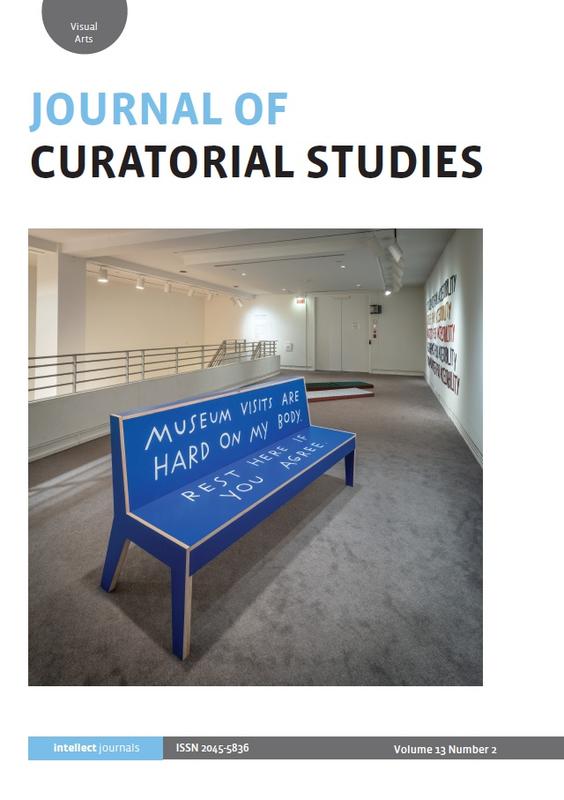 Journal of curatorial studies cover