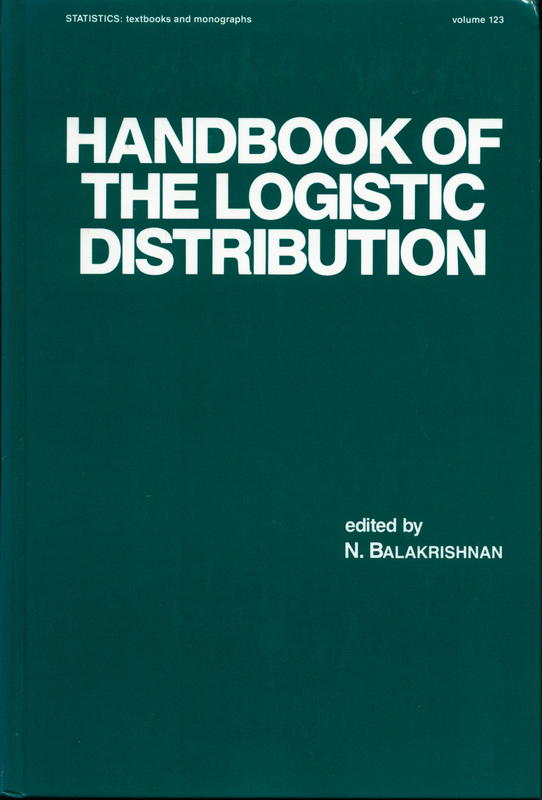 Handbook of the logistic distribution / edited by N. Balakrishnan cover