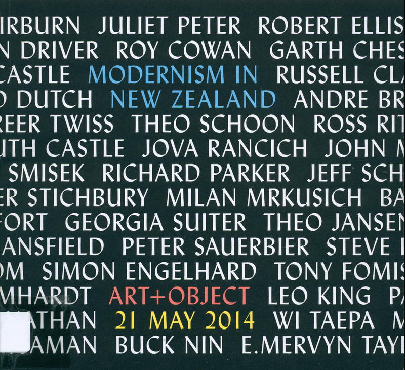 Modernism in New Zealand : Wednesday, 21 May 2014 cover