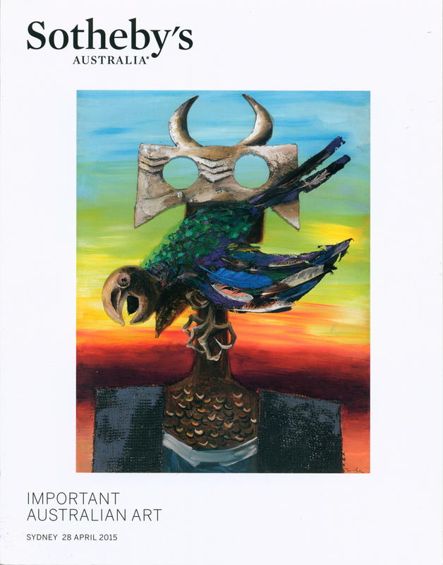 Important Australian art : auction in Sydney, 28 April 2015 cover