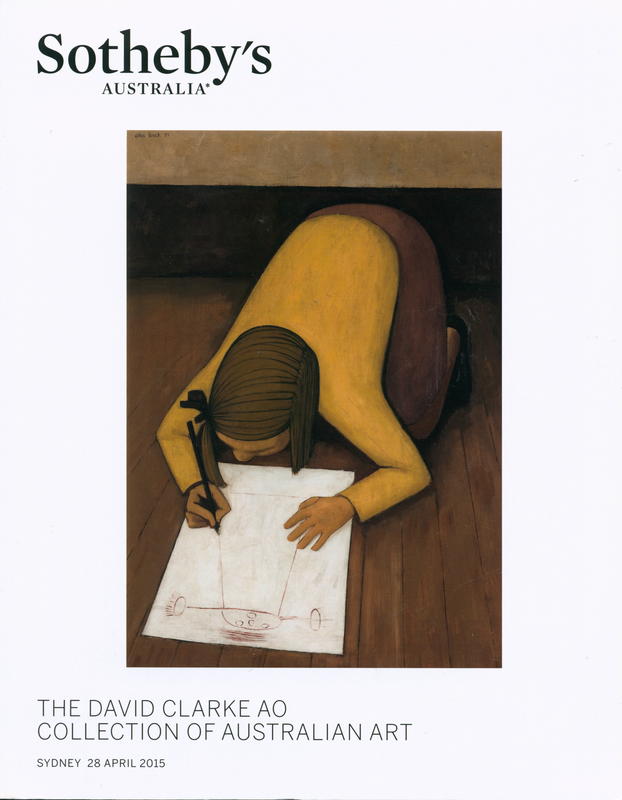 The David Clarke AO collection of Australian art : auction in Sydney, 28 April 2015 / Sotheby's cover