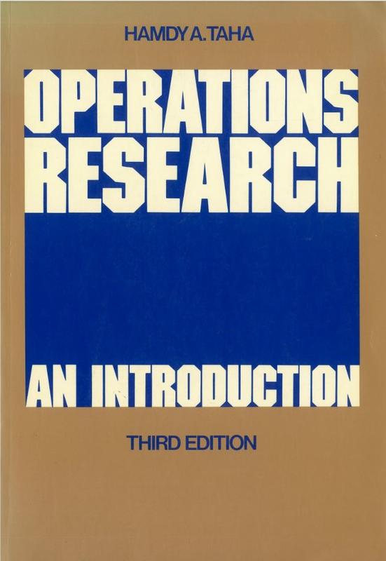 Operations research : an introduction / Hamdy A. Taha cover