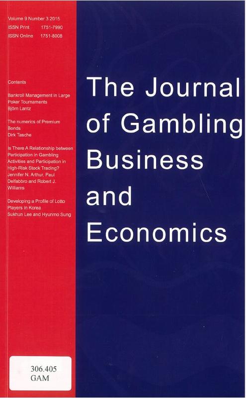 The journal of gambling business and economics cover
