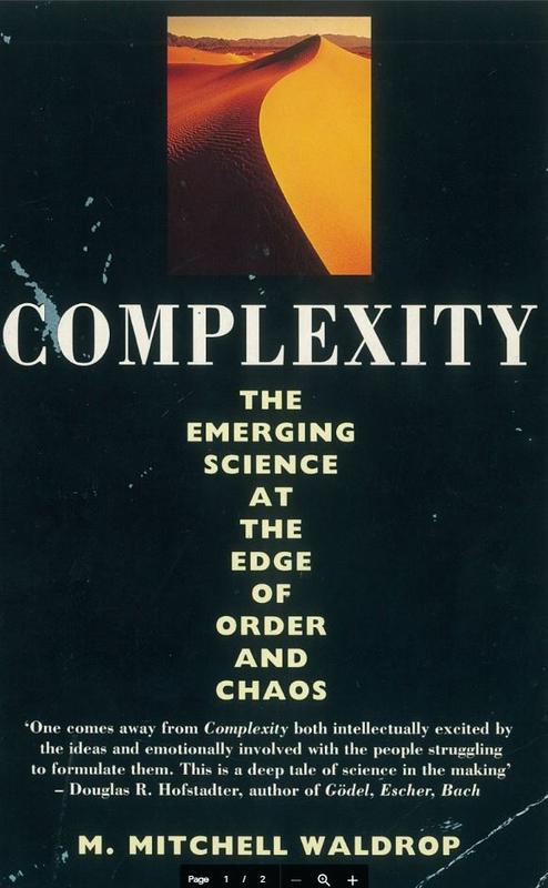Complexity : the emerging science at the edge of order and chaos / M. Mitchel Waldrop cover