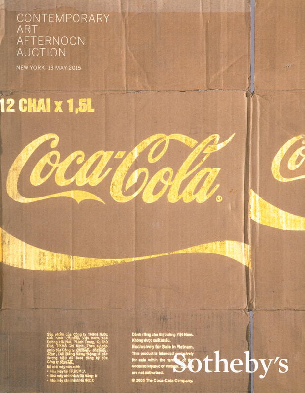 Contemporary art afternoon auction : auction in New York, 13 May 2015 cover