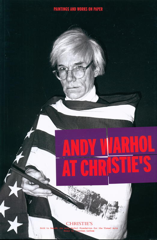 Andy Warhol at Christie's : paintings and works on paper : sold to benefit the Andy Warhol Foundation for the Visual Arts, Monday 12 November 2012 cover