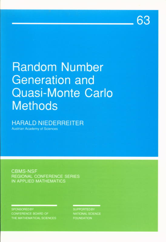 Random number generation and quasi-Monte Carlo methods cover