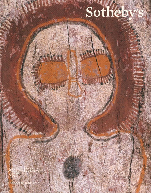 Aboriginal art : auction in London, 10 June 2015 cover