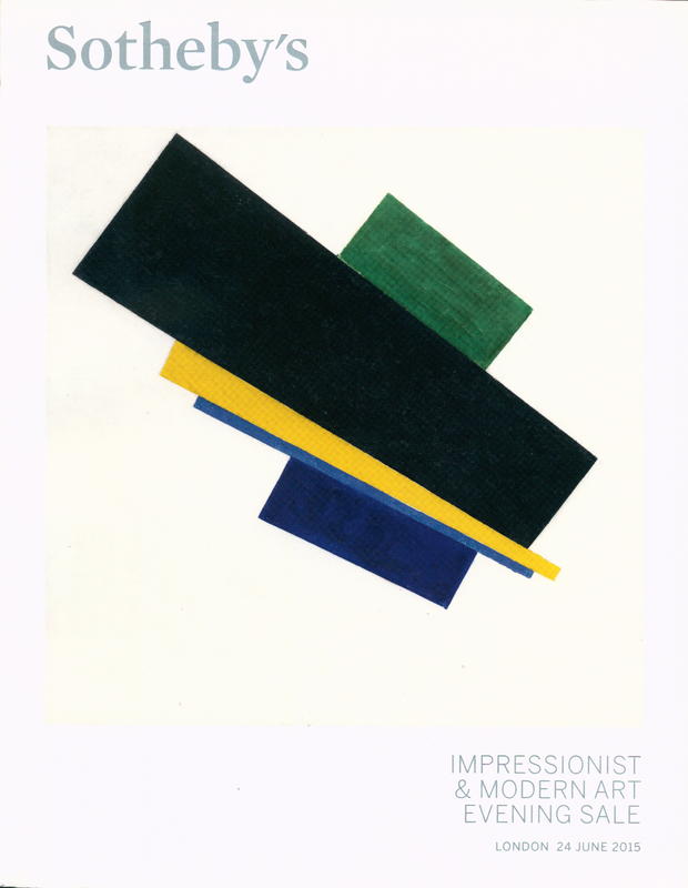 Impressionist & modern art evening sale : auction in London, 24 June 2015 / Sotheby's cover