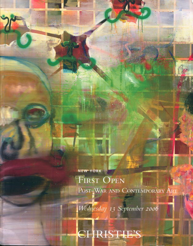 First open : post-war and contemporary art : Wednesday 13 September 2006 / Christie's cover